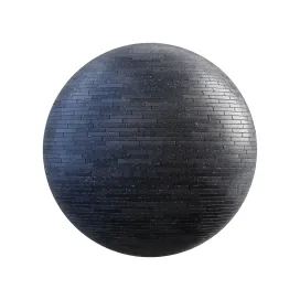 Black rectangular concrete pavement
